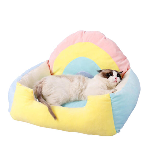 Cat Tent Bed Indoor Pet House with Soft Cushion