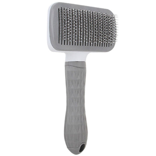 Self-Cleaning Pet Grooming Slicker Brush for Dogs & Cats