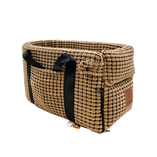 Portable Car Console Pet Seat Bed for Small Dogs & Cats